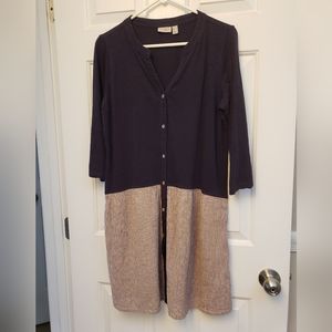 LOGO medium cotton blackberry dress/topper